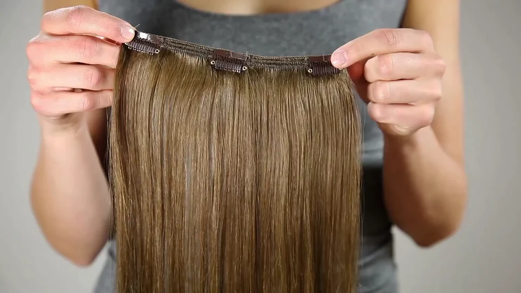 چگونه اکستنشن مو را وصل کنیم؟ آموزش اکستنشن مو با گیره نوع Clip-on