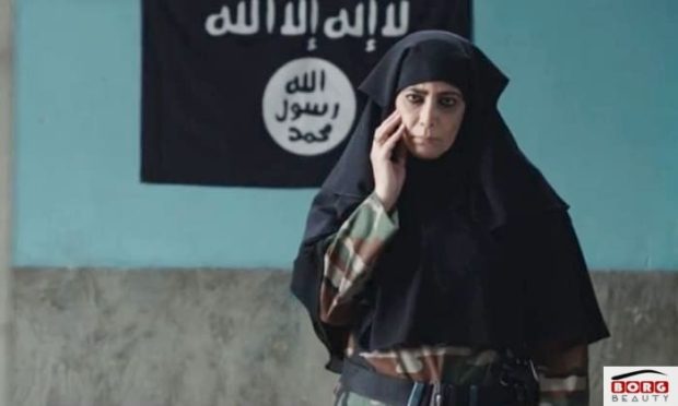 تیپ زن عرب بازیگر نقش ام عبیده در سریال سقوط
