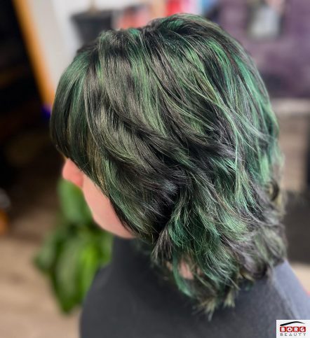 سبز رنگ مو چانکی لایت 1403 یک روش نوین رنگ و مش