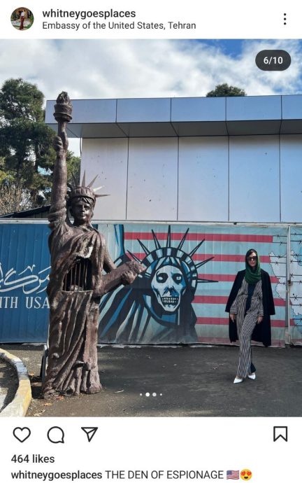 ویتنی رایت در تهران ایران
